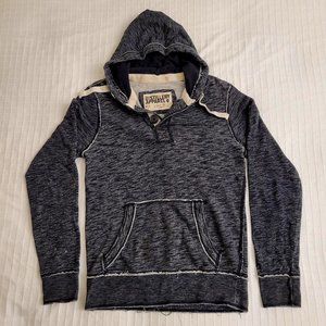 Distillery Apparel grey distressed look hoodie. Size S